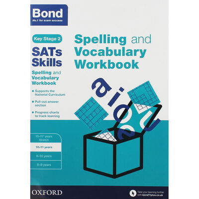 Spelling and Vocabulary Workbook 10-11 Years: Bond SATs Skills image number 1