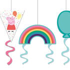 Peppa Pig Party Swirl Decorations image number 1