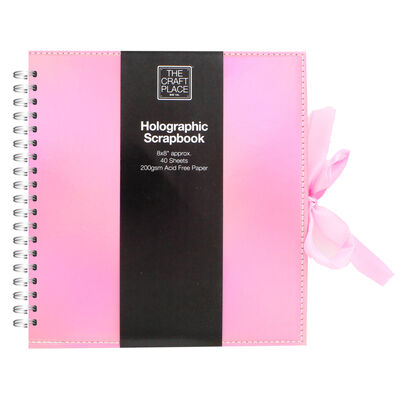 Pink Holographic Scrapbook - 8x8 Inch image number 1