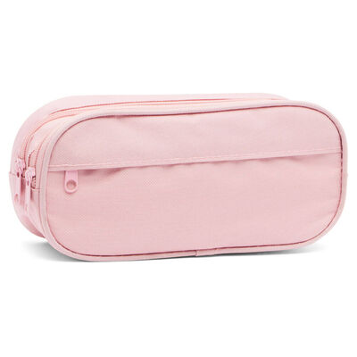 Pastel Pink 3 Pocket Pencil Case image number 1