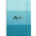 B5 Blue Glitter Big Ideas Lined Wiro Notebook image number 1
