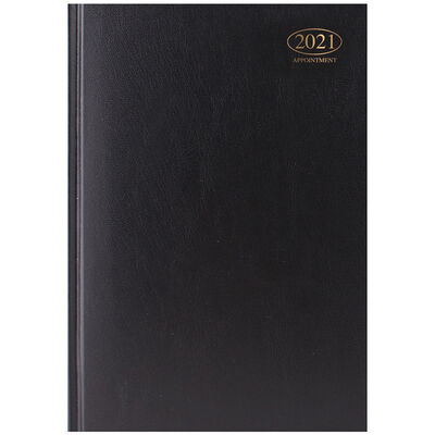 A4 Black Week To View Appointment Diary image number 1
