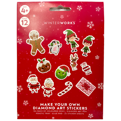 Make Your Own Diamond Art Christmas Stickers image number 1