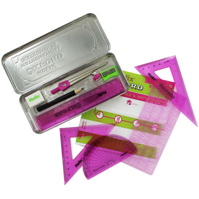 Helix Oxford Limited Edition 9-Piece Maths Set - Pink image number 3