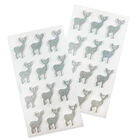 Silver Reindeer Embellishments Pack of 24 image number 1