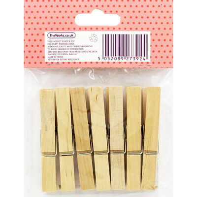Days of the Week Wooden Pegs - 7 Pack image number 3