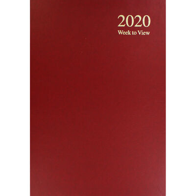 A5 Red 2020 Week to View Diary image number 1
