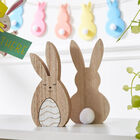 Easter Wooden Pom Pom Bunny Decoration image number 2