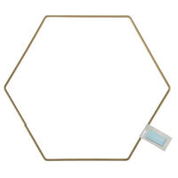 Trimits: Hexagon Metal Craft Hoop 20cm Gold