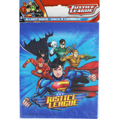 Justice League Party Bags - 8 Pack image number 1