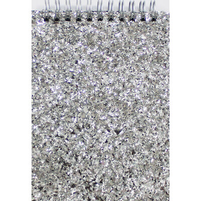 Silver Glitter A6 Wiro Jotter Pad image number 1