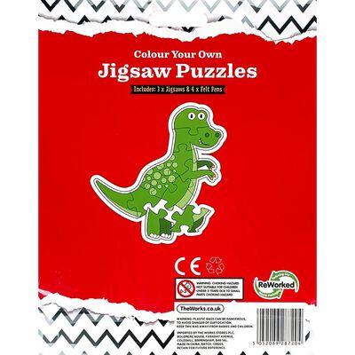 Colour Your Own Dinosaur Jigsaw Puzzle image number 3