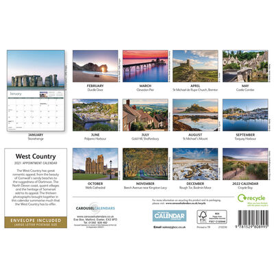 West Country A4 Calendar 2021 image number 3