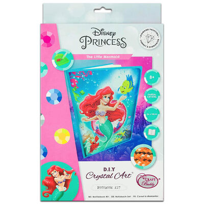 The Little Mermaid Crystal Art Notebook Kit image number 1