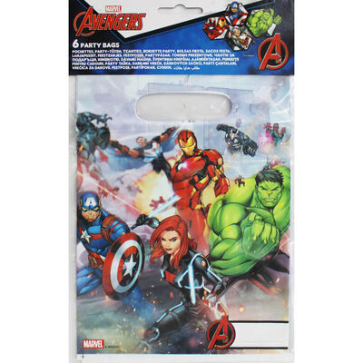 Marvel Avengers Party Bags - 6 Pack image number 1