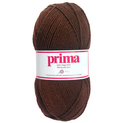 Prima DK Acrylic Wool: Chocolate Yarn 100g image number 1
