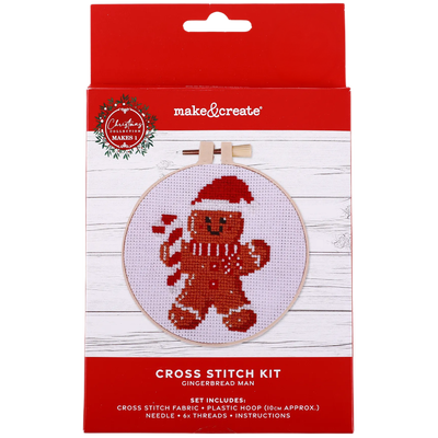 Gingerbread Man Cross Stitch Kit image number 1