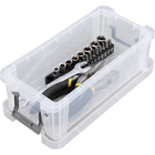 Whitefurze Allstore 1.3 Litre Clear Plastic Storage Box image number 2