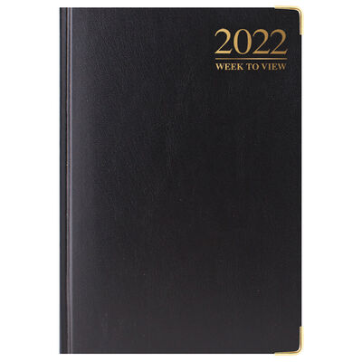 A6 Padded Week To View 2022 Diary Assorted image number 2