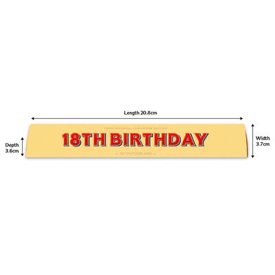 Toblerone Milk Chocolate 100g – Happy 18th image number 2
