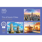 Trio of Iconic Cities 3 x 1000 Piece Jigsaw Puzzles image number 1