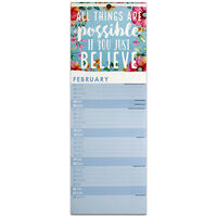 Think Happy Thoughts 2022 Slim Calendar