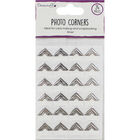 Dovecraft Essentials Photo Corners - Silver - 24 Pieces image number 1