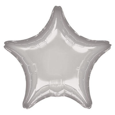 18 Inch Silver Star Helium Balloon image number 1