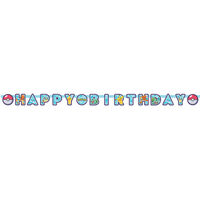 Pokemon Happy Birthday Letter Banner 2.18m