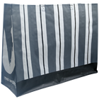 The Works Grey Stripe Shopper Bag image number 1