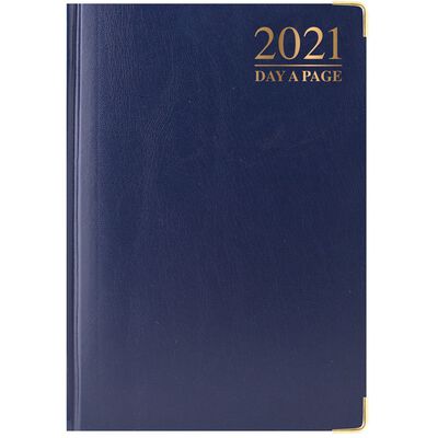 A5 Padded Day a Page 2021 Diary Assorted image number 3