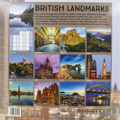 British Landmarks 2020 Calendar and Diary Set image number 2