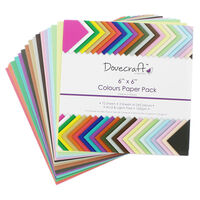 Colour Block Paper Pack - 6 x 6 Inches