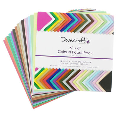 Colour Block Paper Pack - 6 x 6 Inches image number 1