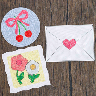 Make Your Own Diamond Art Coasters: Pack of 3 image number 2