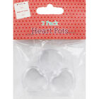 Heart Plastic Craft Pots - 3 Pack image number 1