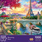 Blooming Paris & Secret Temple 1000 Piece Jigsaw Puzzle with Puzzle Rolling Mat image number 3