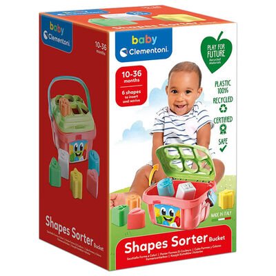 Baby Clementoni Basic Shape Sorter Bucket image number 1