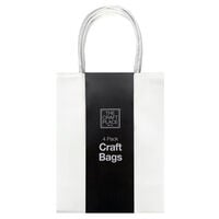 White Craft Bags: Pack of 4