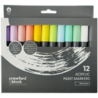 Crawford & Black Acrylic Paint Pastel Markers: Pack of 12 image number 1