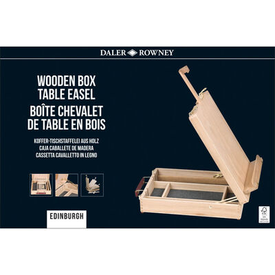 Daler Rowney Edinburgh Wooden Box Table Easel image number 3