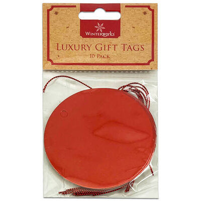 10 Luxury Circle Gift Tags: Assorted image number 1