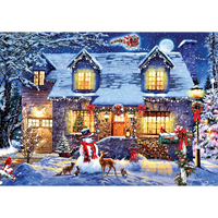 The Cottage at Christmas 1000 Piece Jigsaw Puzzle