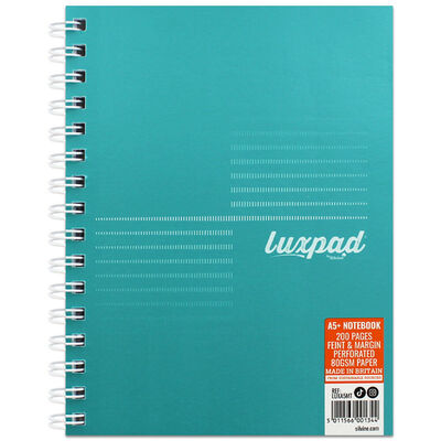 Silvine A5 Wiro Luxpad Turquoise Notebook image number 1