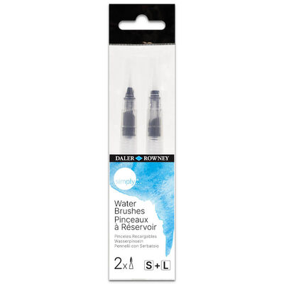 Daler Rowney Simply Water Brush Set: Pack of 2 image number 1