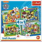 Holiday Paw Patrol 4 in 1 Jigsaw Puzzle Set image number 2