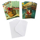 8 Vintage Christmas Cards in Tin - Hot Air Balloon image number 2