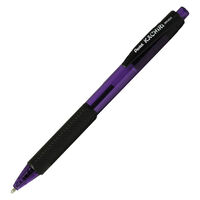 Pentel Retractable Ballpoint Pen: Violet
