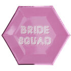 Pink Bride Squad Hexagonal Paper Plates - 8 Pack image number 3