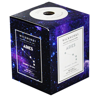Zodiac Collection Aries Fresh Vanilla Candle image number 1